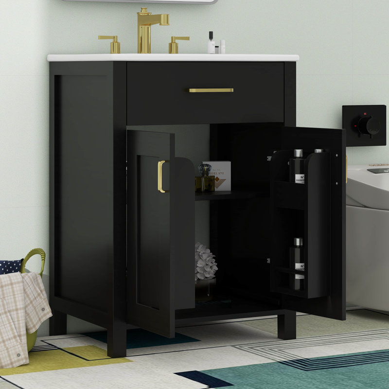 24"Bathroom Vanity Combo With Ceramic Sink