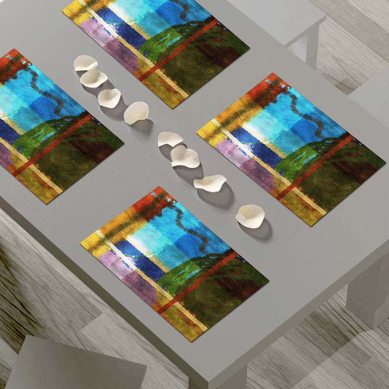 Napperon abstrait en polyester