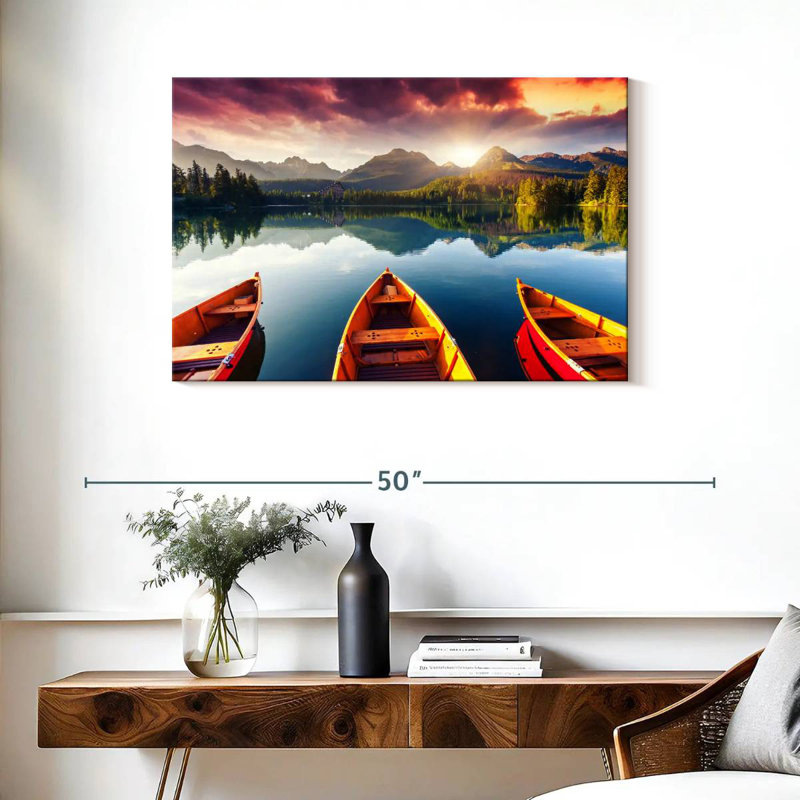 Alvord High Tatra Mountain Lake, 24" H x 36" W