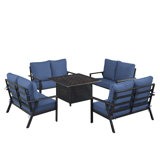 Tetsuya Outdoor 6 - Piece Conversation Set