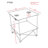 22" Square Compact Folding Beach Table