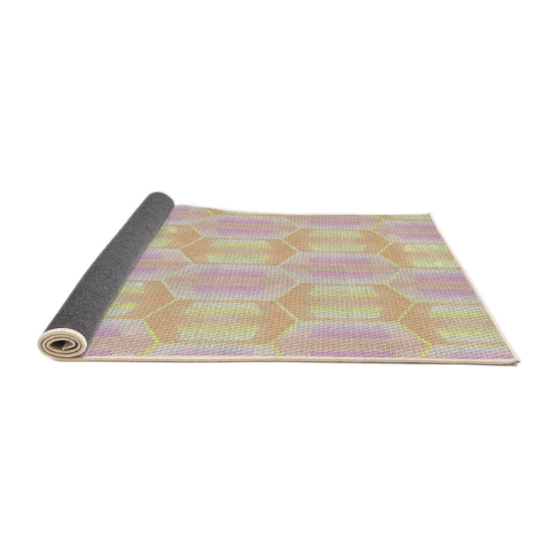 Geometric Indoor Rug, Round 3'