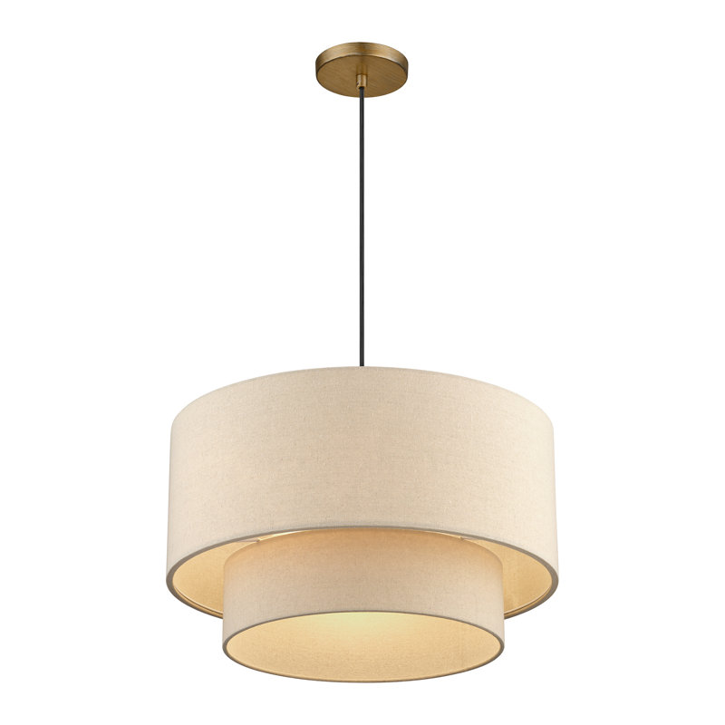 Luminaire suspendu antique Bellingham, Doré