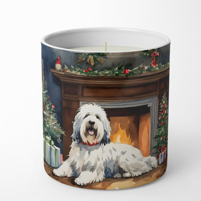 Christmas Tree Scented Tumbler Candle with Ceramic Holder