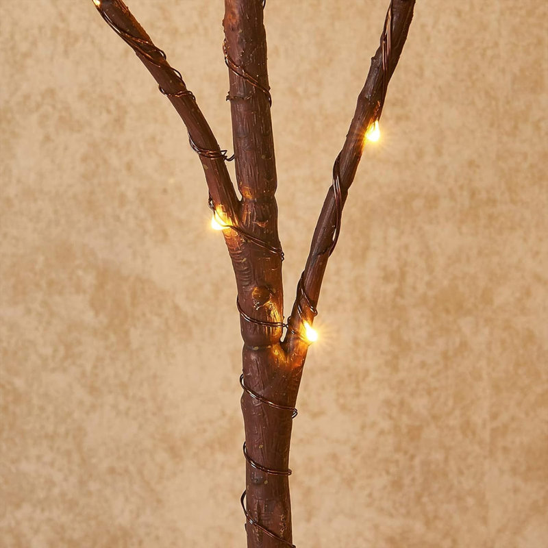 Lighted Birch Branches 100 LED With Timer Battery Operated, Artificial Tree Branch With Warm,Willow Branch Lights For Home Bedroom Fireplace Christmas Holiday Decoration