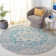 Tapis bleu sarcelle / ivoire Christa