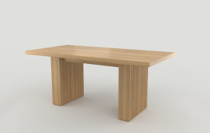 Large wave board dining table