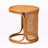 Demetric Large Bohemian Honey Rattan End Table-2093963594