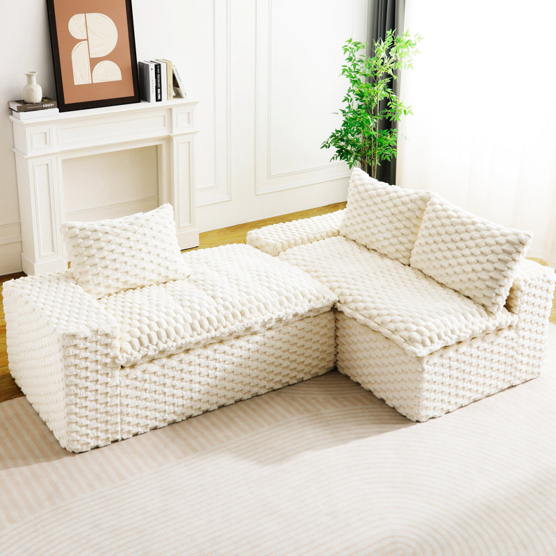 Polyvalent, conception modulaire en velours de tortue blanche, espaces polyvalents, position assise confortable, qualité de finition à l'usure, siège à long terme diversifié, surface
