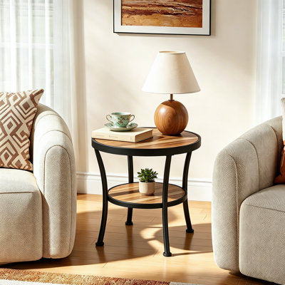 Aderes Wood End Table with Storage