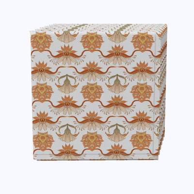 Cotton Floral Square Napkin