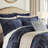 4 PCS King Comforter Set Navy