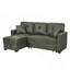 Canapé modulaire en L convertible avec lit escamotable et rangement caché pour le salon-129580894-129580896