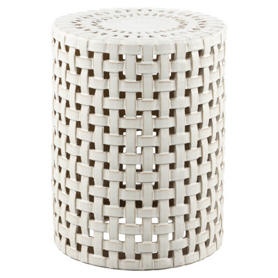 Gonde Ceramic Accent Stool by Dovecove