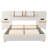 Upholstered Platform Bed With Two Outlets,USB Charging Ports, Two Bedside Pillows And Storage Shelves-105445247-109803851