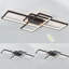 110cm rectangular three-ring modern ceiling light