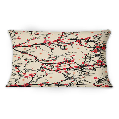 Coussin Cherry Tree Blossoms On - jaune