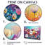 Inisha fantaisie lavande et tulipes champ I - tulipes, art mural sur toile-1597475981-1597475982-1597475980