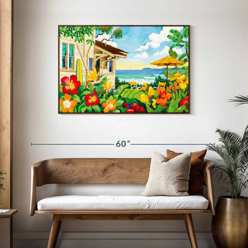 The Good Life, Cadre flottant noyer, 43 po x 29 po