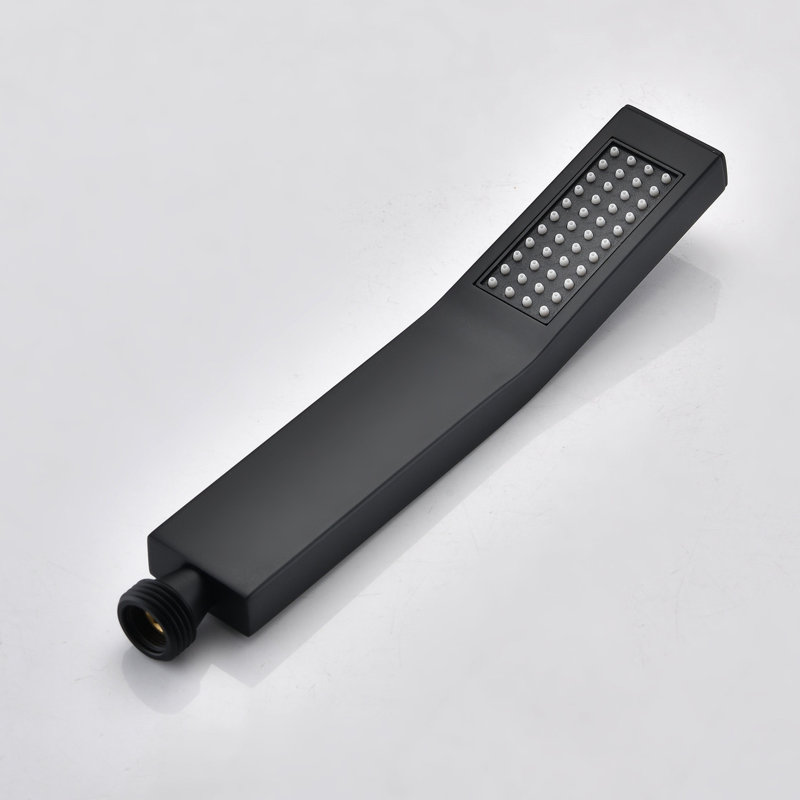 Matte Black Ceiling Mounted Shower System - Handheld And 12" Head Natural Rainfall Mimic Self-cleaning Discharge Brass Made Object In & Faucet Product