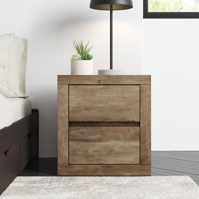 Brannick 20.3" Tall 2 - Drawer Nightstand