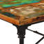 Solid Wood Top Metal Base Dining Table