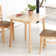 Emalie 29.5" Square Solid Wood Dining Table