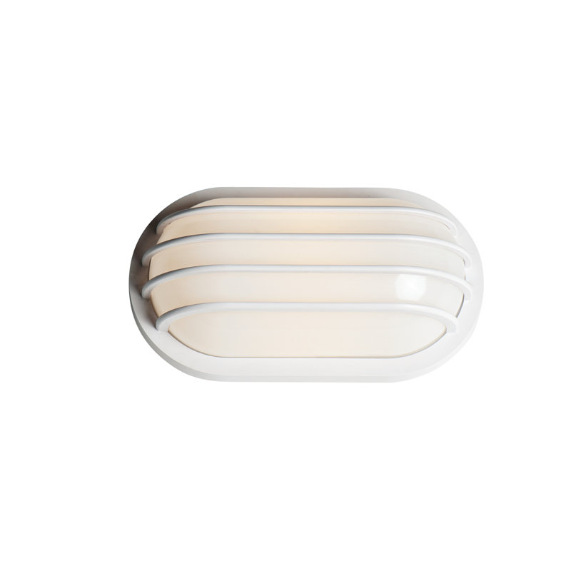 Lanterne murale d’extérieur à del h 5,75 po blanc 1 ampoule Charboneau