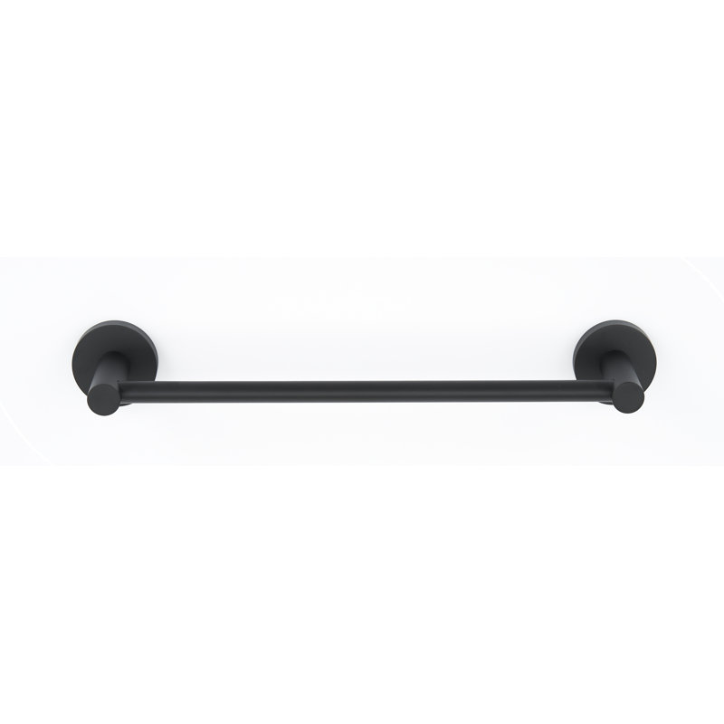 Wall Mounted Towel Bar, Matte Black