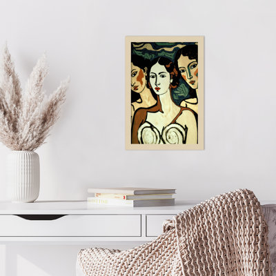 Impression sur bois encadrée «Galya The Soul Sœurs» par Treechild