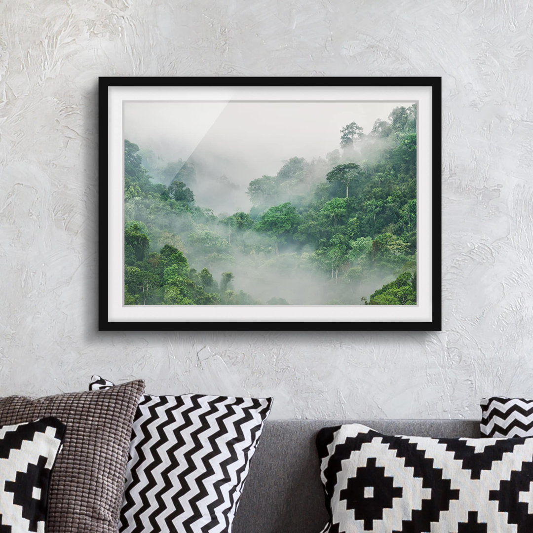 Gerahmtes Poster Jungle in the Mist