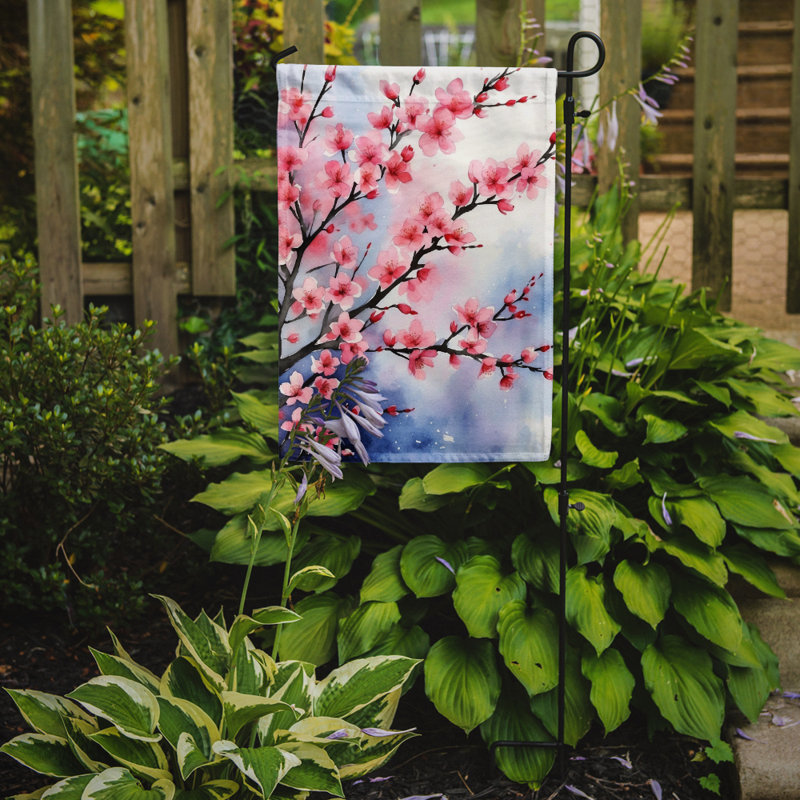 Drapeau de jardin d'orchidées, Fleurs de cerisier