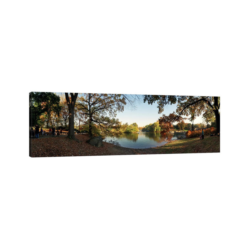 360 Degree View Of An Urban Park, Central Park, Manhattan, New York City, New York State, USA #2 - Wrapped Canvas Panoramic Print