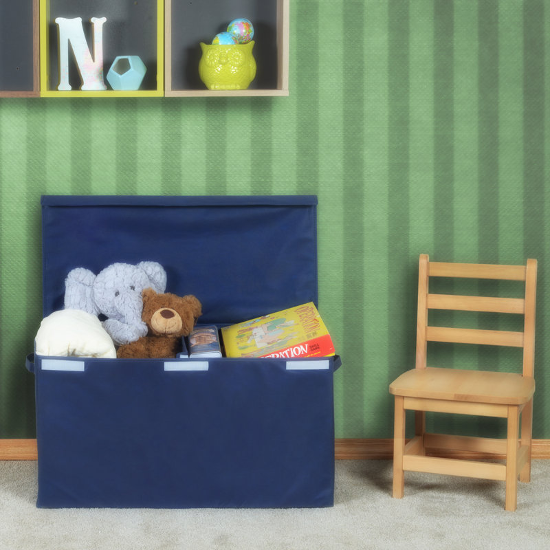 Niche Cubo Foldable Fabric Storage Trunk with Label Holder, Blue