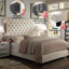 Structure de lit en tissu avec tête de lit ajustable Winston Porter-709296191-709296180