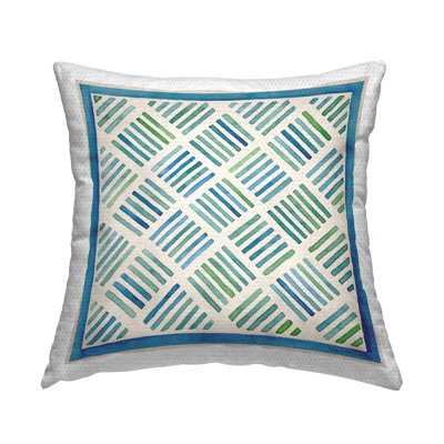 Geometric Indoor/Outdoor Throw Pillow