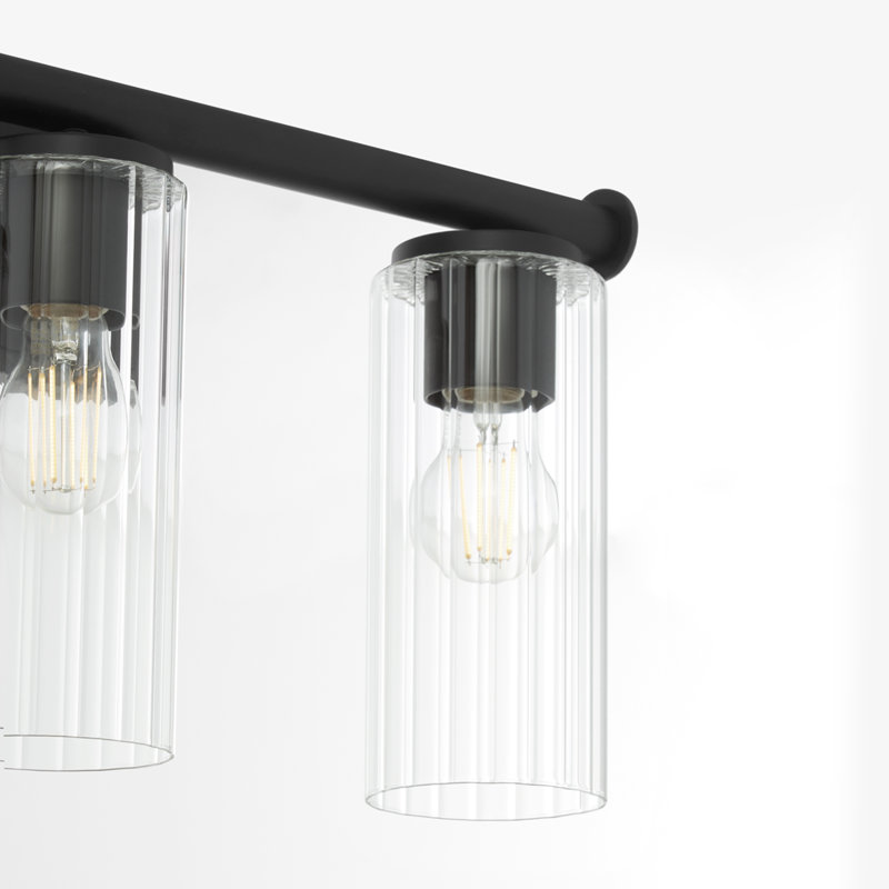 Ensemble de meuble-lavabo 3 lumières Mercier, Matte Black