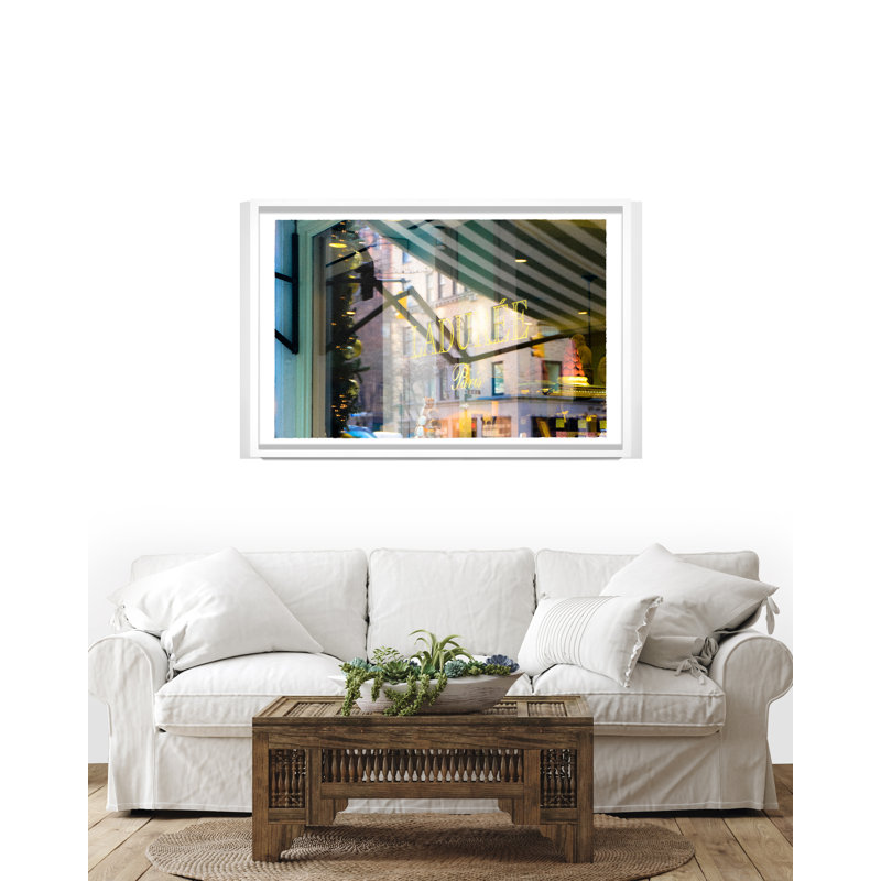 New York City. Ladurée Paris Window Reflection #1 Print