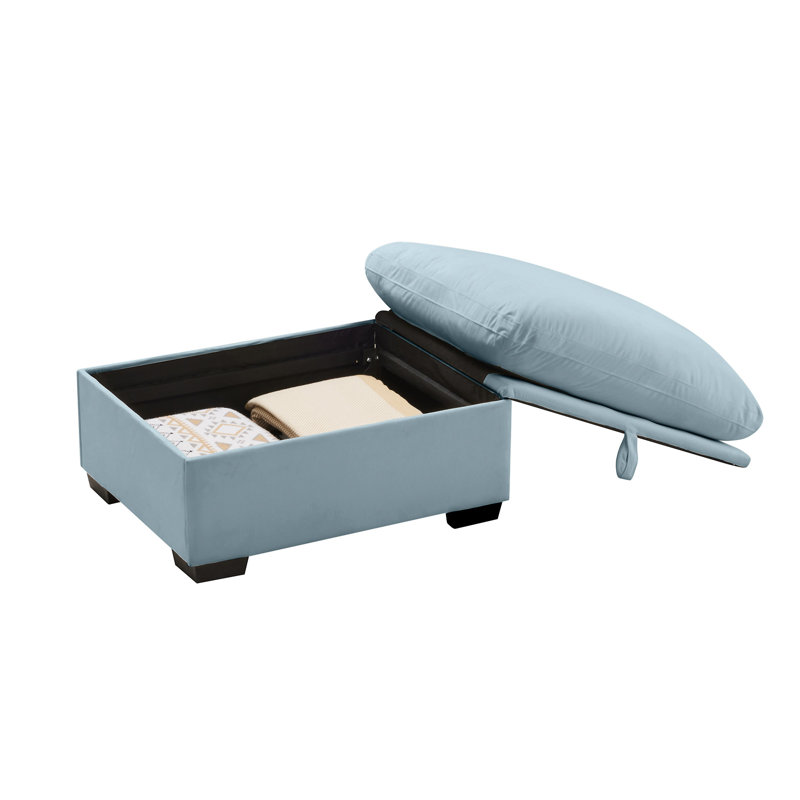 Repose-pieds avec rangement Cloudies, Bleu