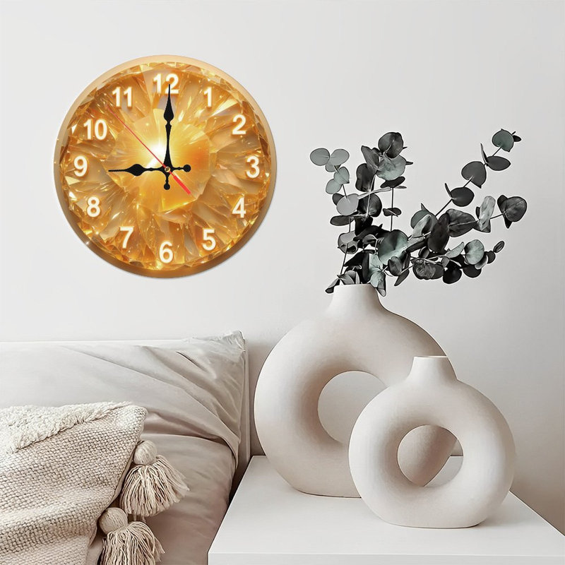 Horloge dorée éclatante