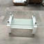 Table basse de salon en verre trempé transparent, 2 couches-125538014-125538012
