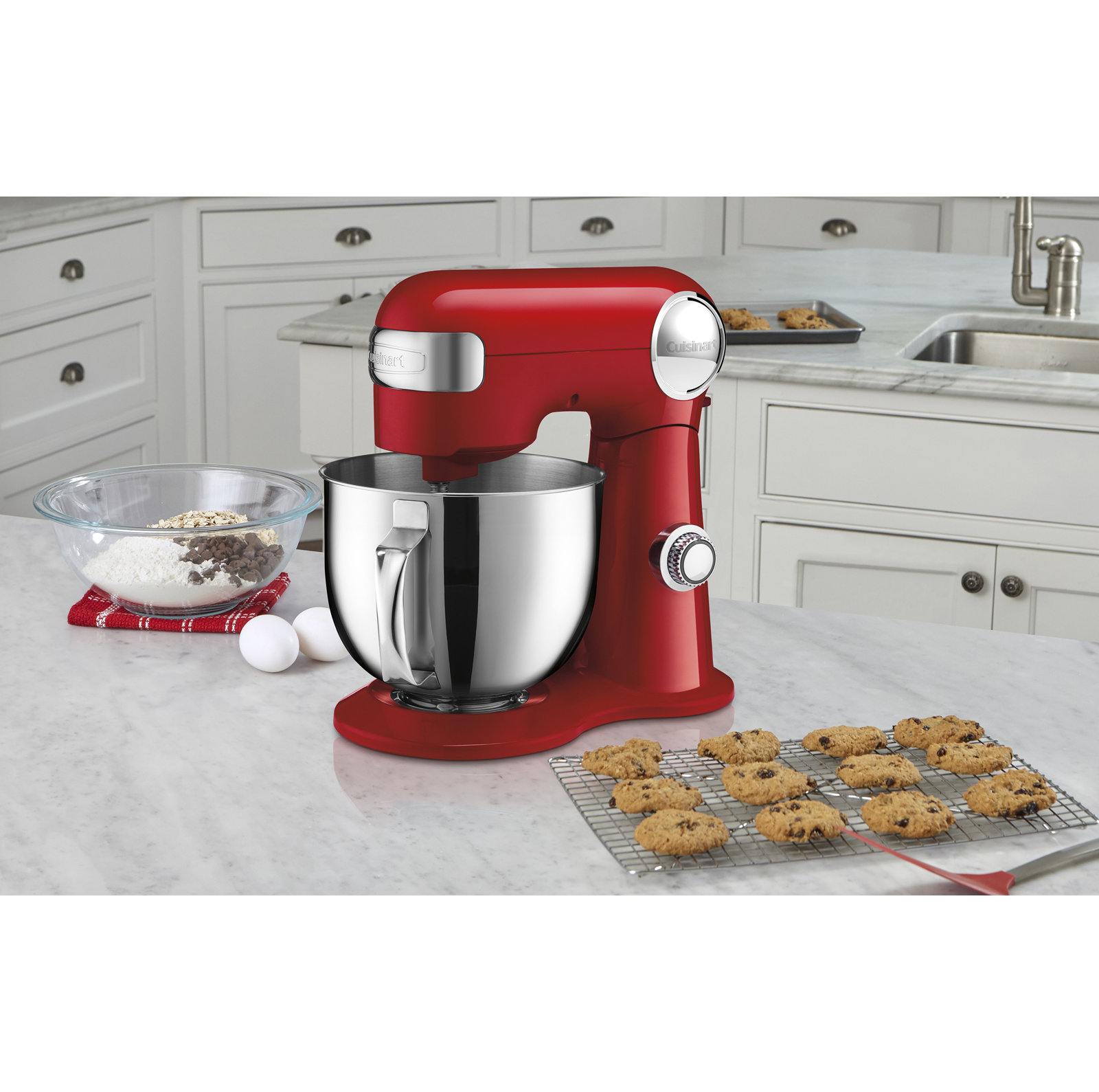 Precision Master 12-Speed 5.5qt Stand Mixer, Ruby Red