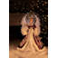 18'' Handmade Fabric Lighted Tree Topper-40153076
