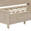 Lit de jour en bois avec tablettes de rangement et 3 tiroirs