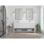 Meuble-lavabo double 72 po avec plateau en quartz Catalina