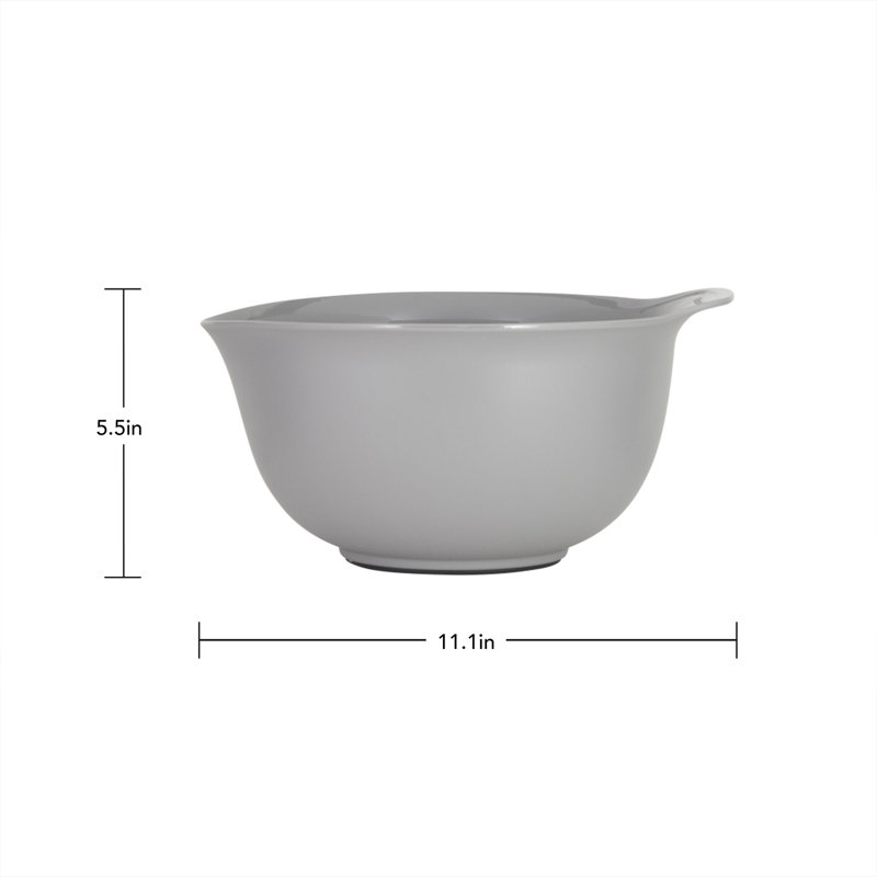 KitchenAid® 3 Pieces Universal Mixing Bowls, Gray