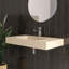  Lavabo-vasque mural 35 po en pierre, surface solide avec trou pour robinet-125398700-125398702