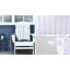Chaise Adirondack classique avec porte-gobelet pour arrière-cour blanc