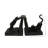 Polystone Reading Cat Decorative Black Bookends Set