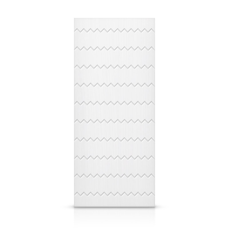 Porte standard à panneaux en bois, Blanc, 30 po x 84 po